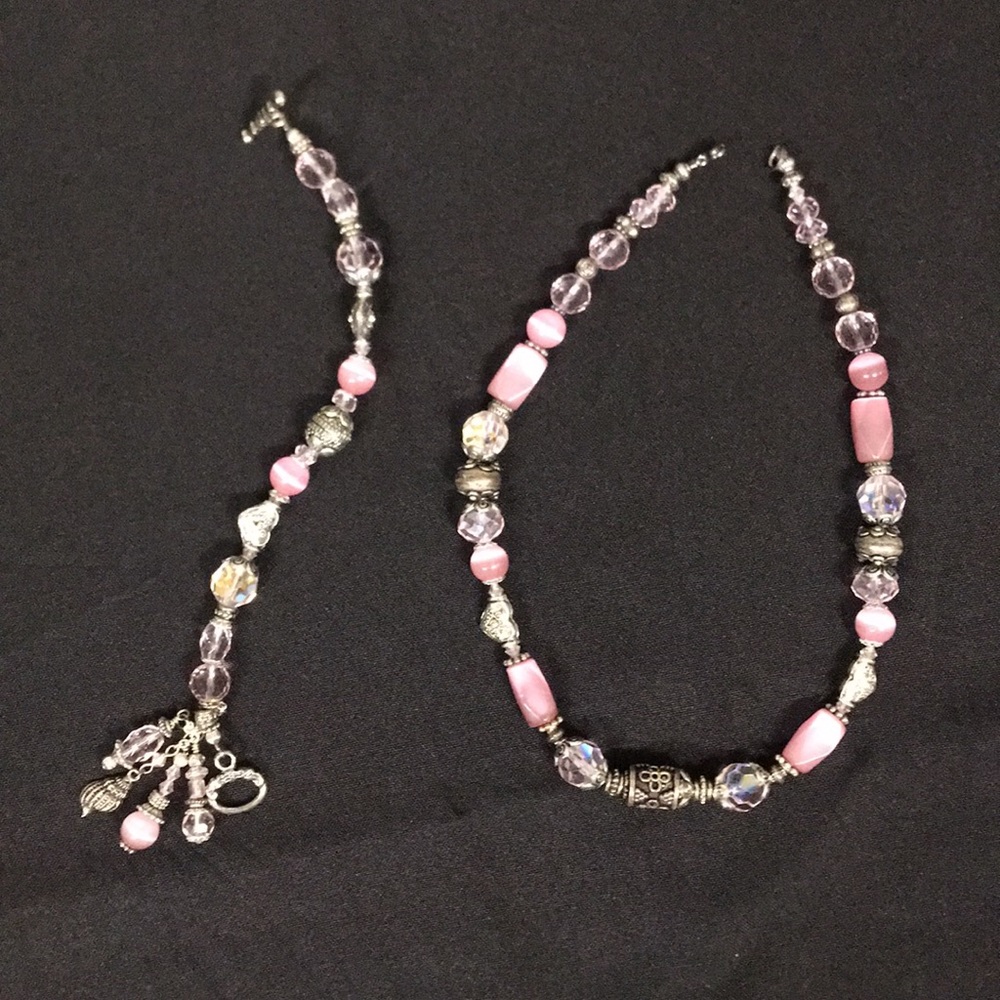 Necklace with matching bracelet